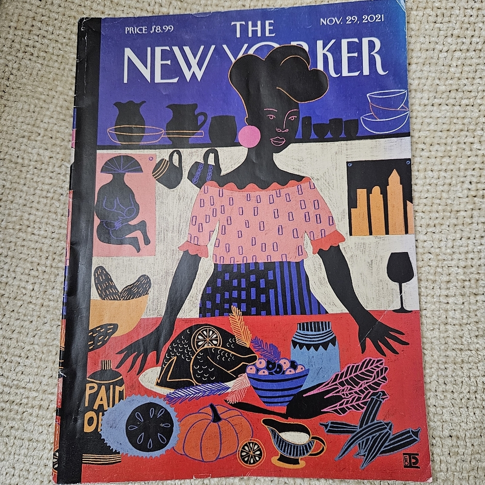 The New Yorker Magazine - November 29, 2021 "Tastes Of Home"  Diana Ejaita